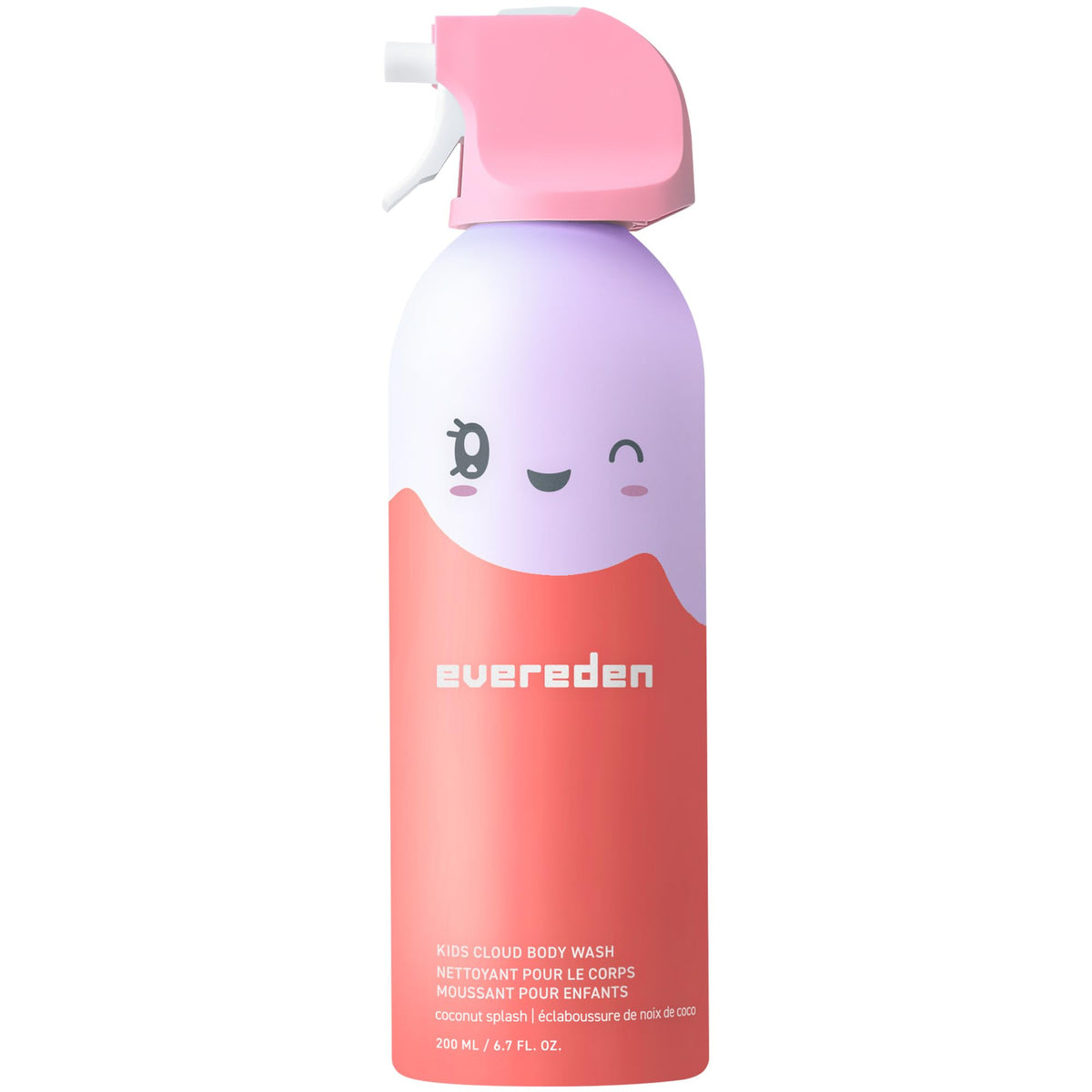 Evereden Kids Cloud Foam Body Wash Coconut Splash front view