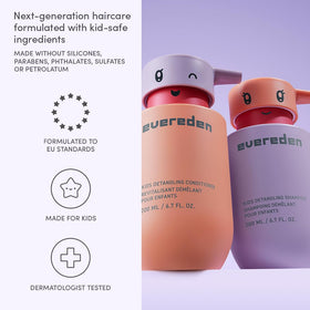 Evereden Kids Conditioner being applied to hair