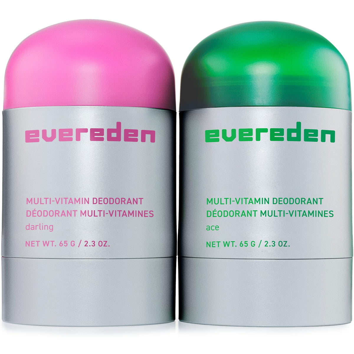 Evereden Kids Deodorant 2-pack front view with packaging