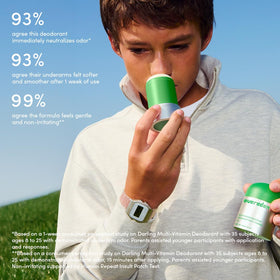 Evereden Kids Deodorant 8+ ACE cap open showing stick