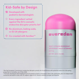 Evereden Kids Deodorant alongside other personal care products