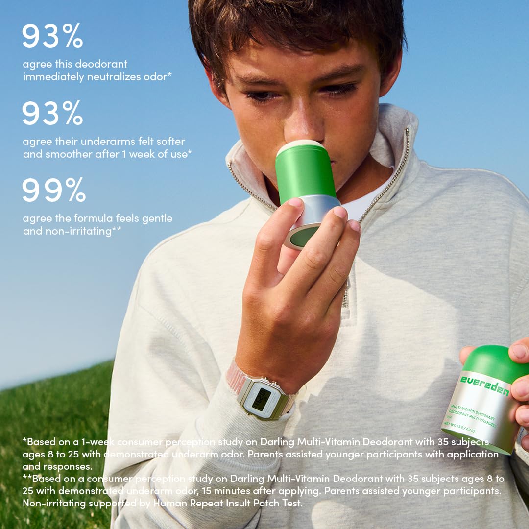 Evereden Kids Deodorant stick with a fresh scent description