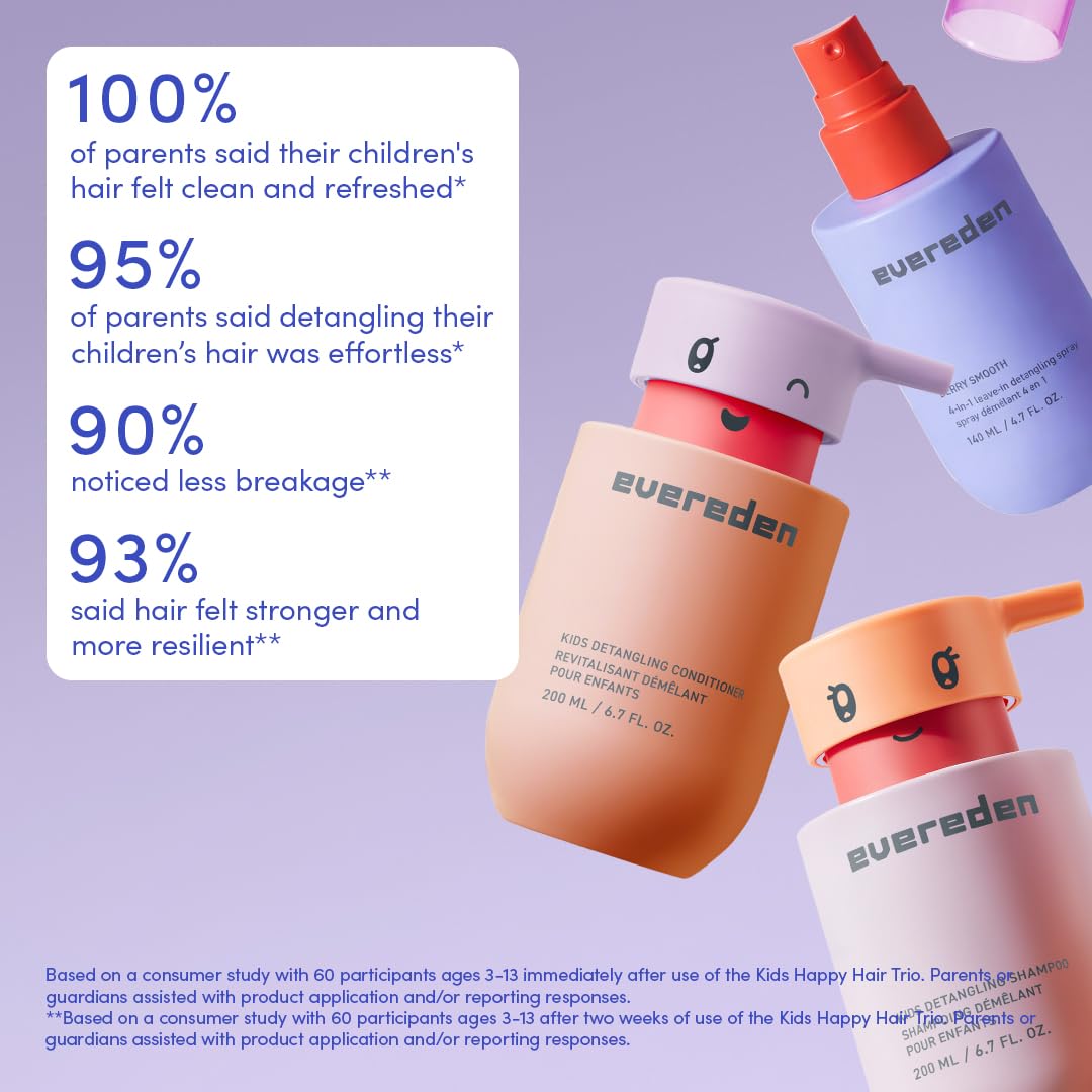 Evereden Kids Detangling Shampoo & Conditioner packaging