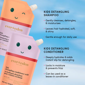 Evereden Kids Detangling Shampoo Refill 540g back view