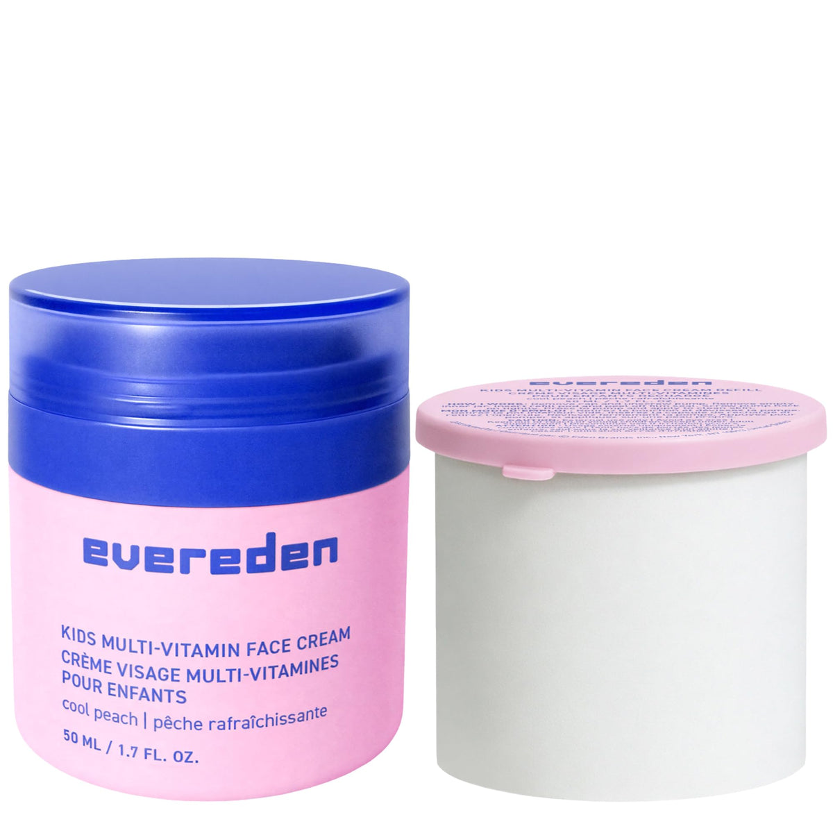 Evereden Kids Face Cream front view with refill pod