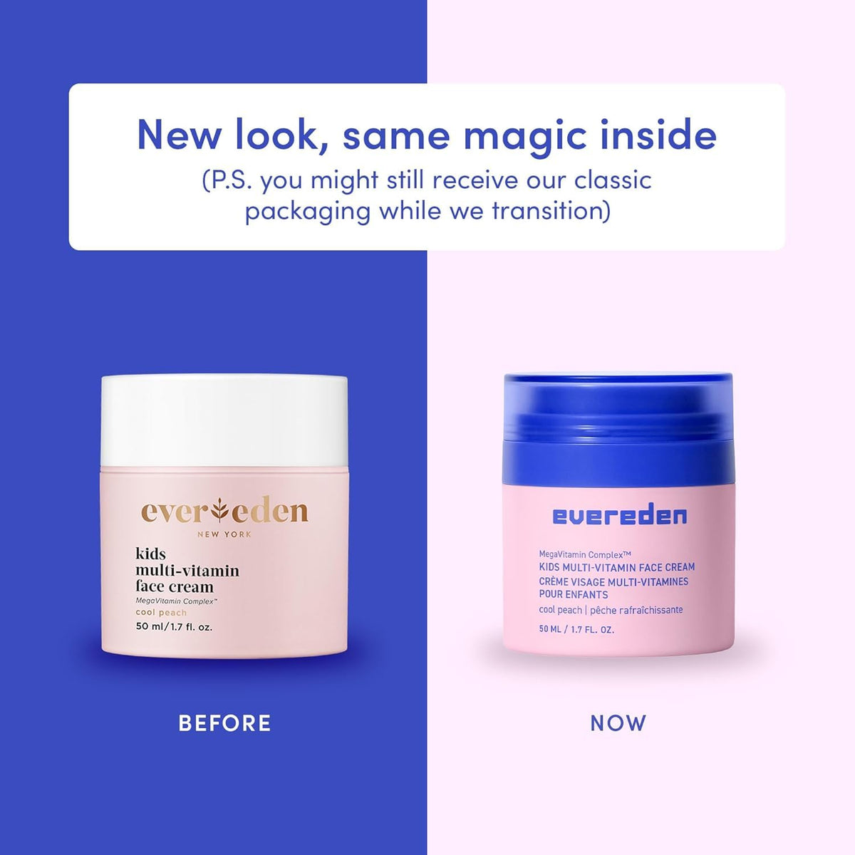 Evereden Kids Face Cream showing reusable jar and refill pod