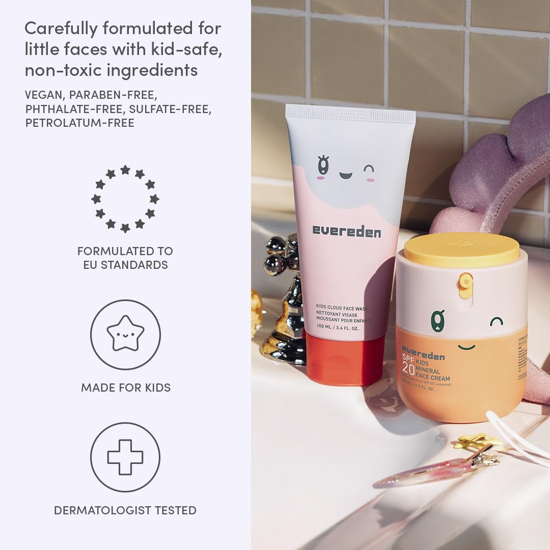 Evereden Kids Face Wash texture demonstration