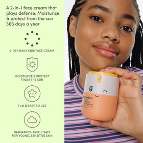 Evereden Kids Mineral Face Cream SPF 20 family using product