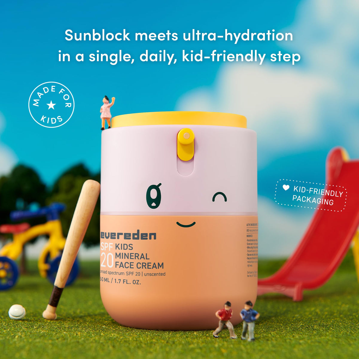 Evereden Kids Mineral Face Cream SPF 20 texture close-up