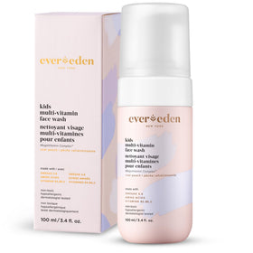 Evereden Kids Multi-Vitamin Face Wash 170g front view with peach label