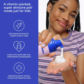 Evereden Kids Multi-Vitamin Face Wash & Cream Set with packaging