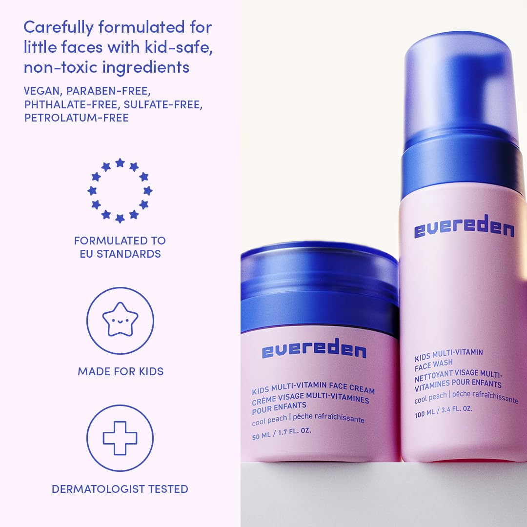 Evereden Kids Multi-Vitamin Face Wash texture on hand