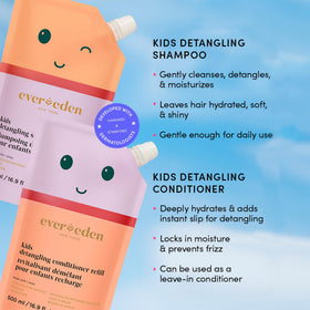 Evereden Kids Shampoo bottle showing clean ingredients
