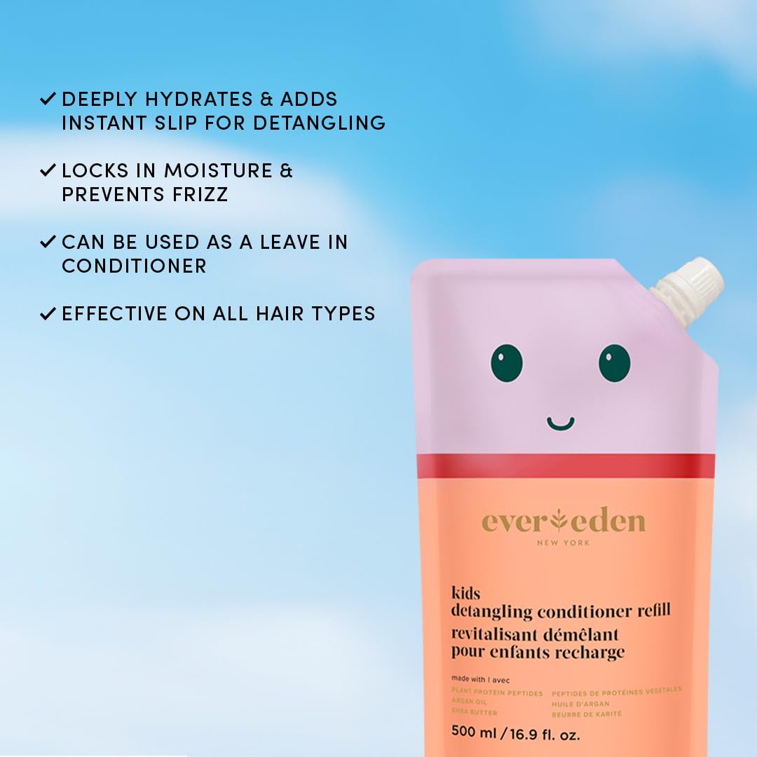 Evereden Kids Shampoo & Conditioner packaging
