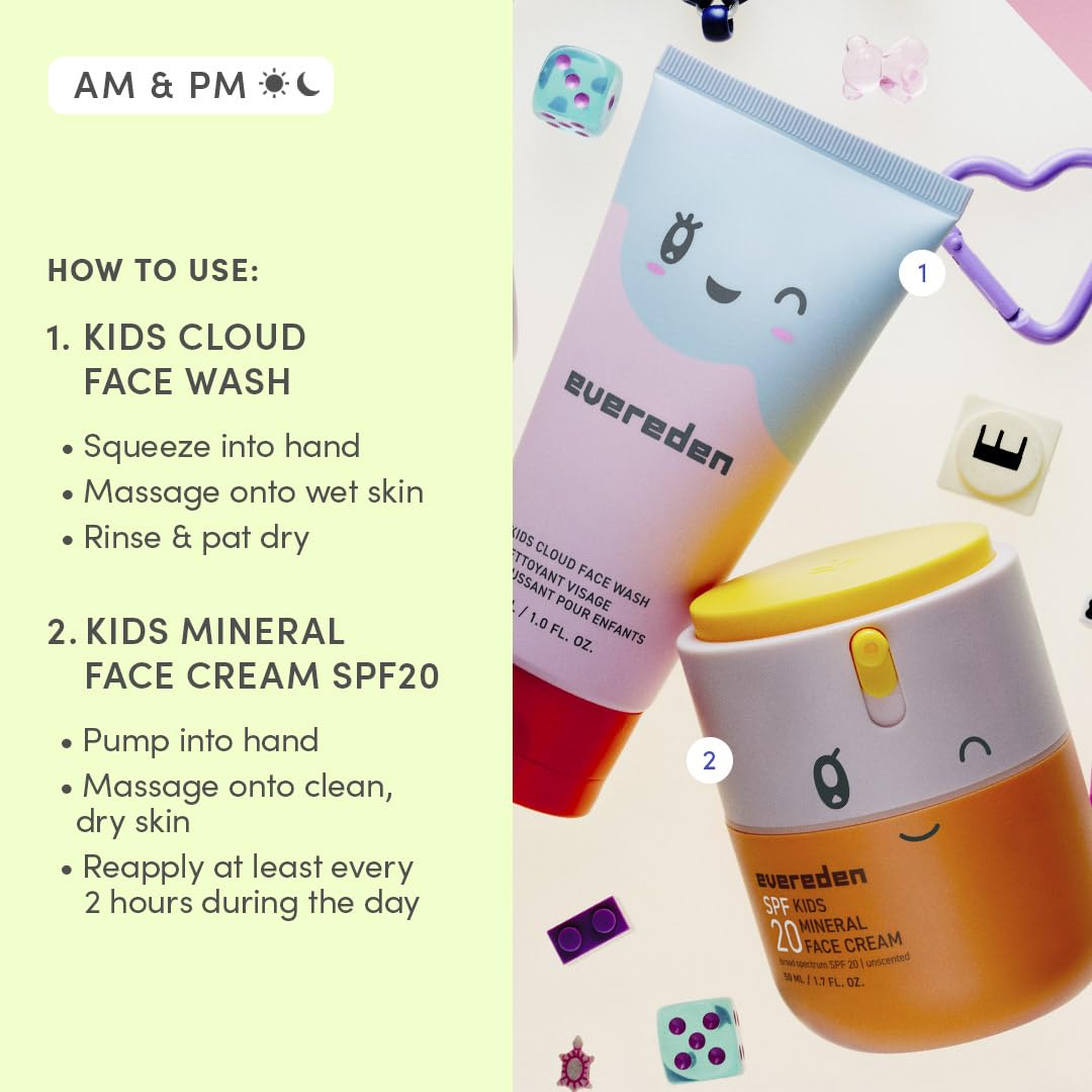 Evereden Kids SPF 20 Cream being applied on skin