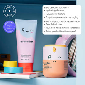 Evereden Kids SPF 20 Cream packaging with tropical design