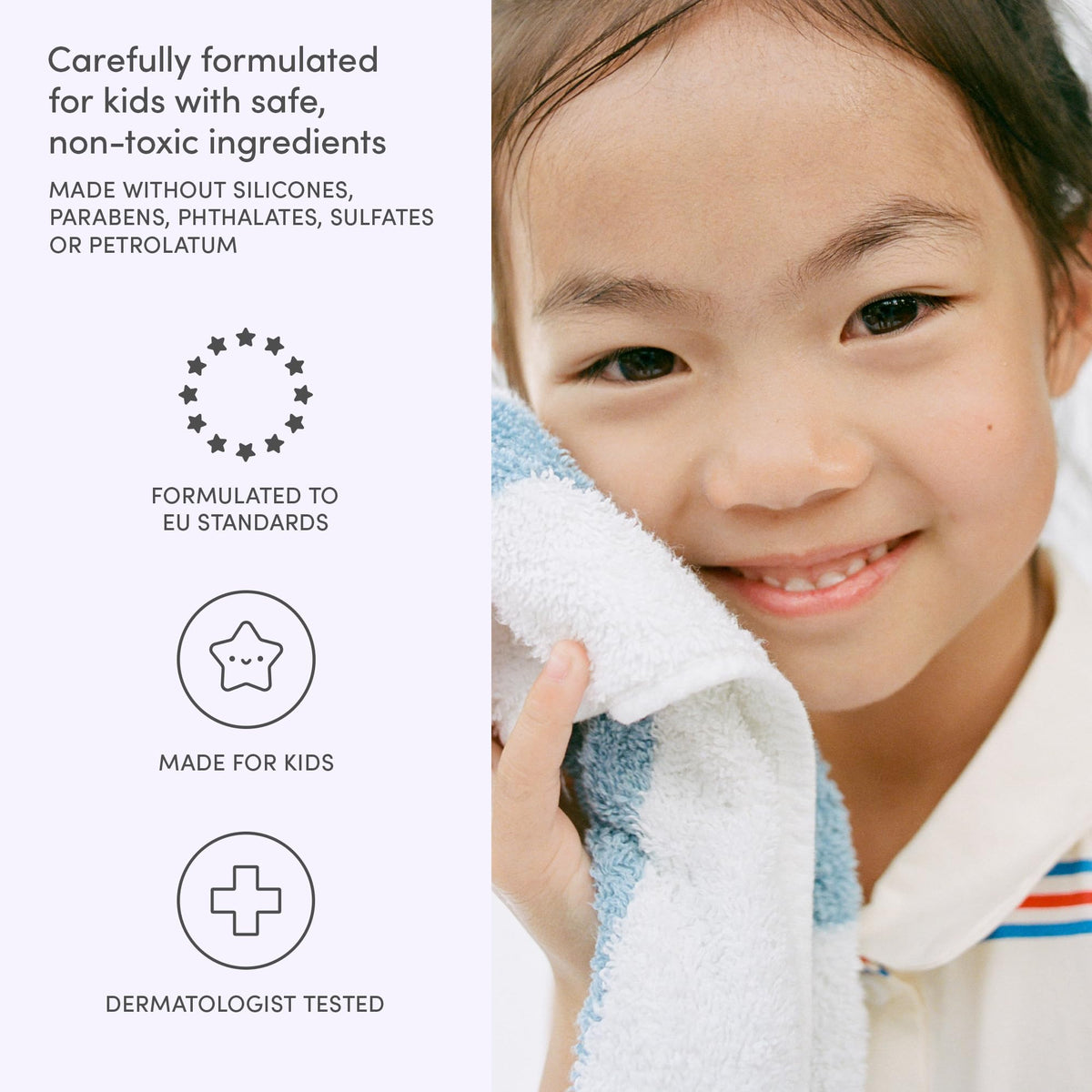 Evereden Multi-Vitamin Kids Body Wash 340g side view