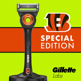 EverGlide LubraStrip on Gillette Labs NFL Bengals Edition Razor