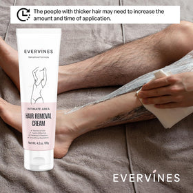 Evervines Hair Removal Cream before and after results