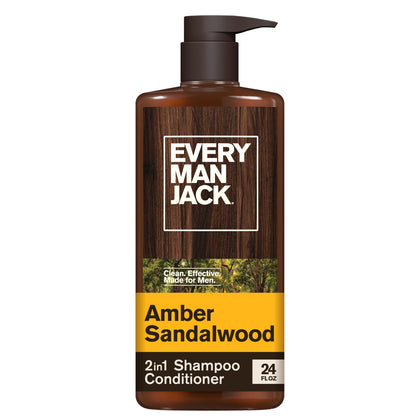 Every Man Jack 2-in-1 Shampoo & Conditioner 24 oz front view