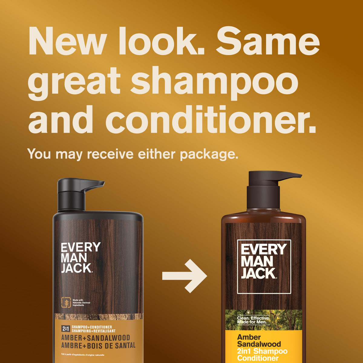 Every Man Jack 2-in-1 Shampoo & Conditioner 24 oz side view