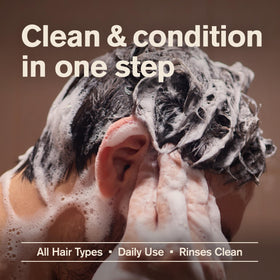 Every Man Jack 2-in-1 Shampoo & Conditioner Coconut Driftwood 24 oz lifestyle scene