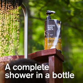 Every Man Jack 3-in-1 Body Wash back view with ingredients list