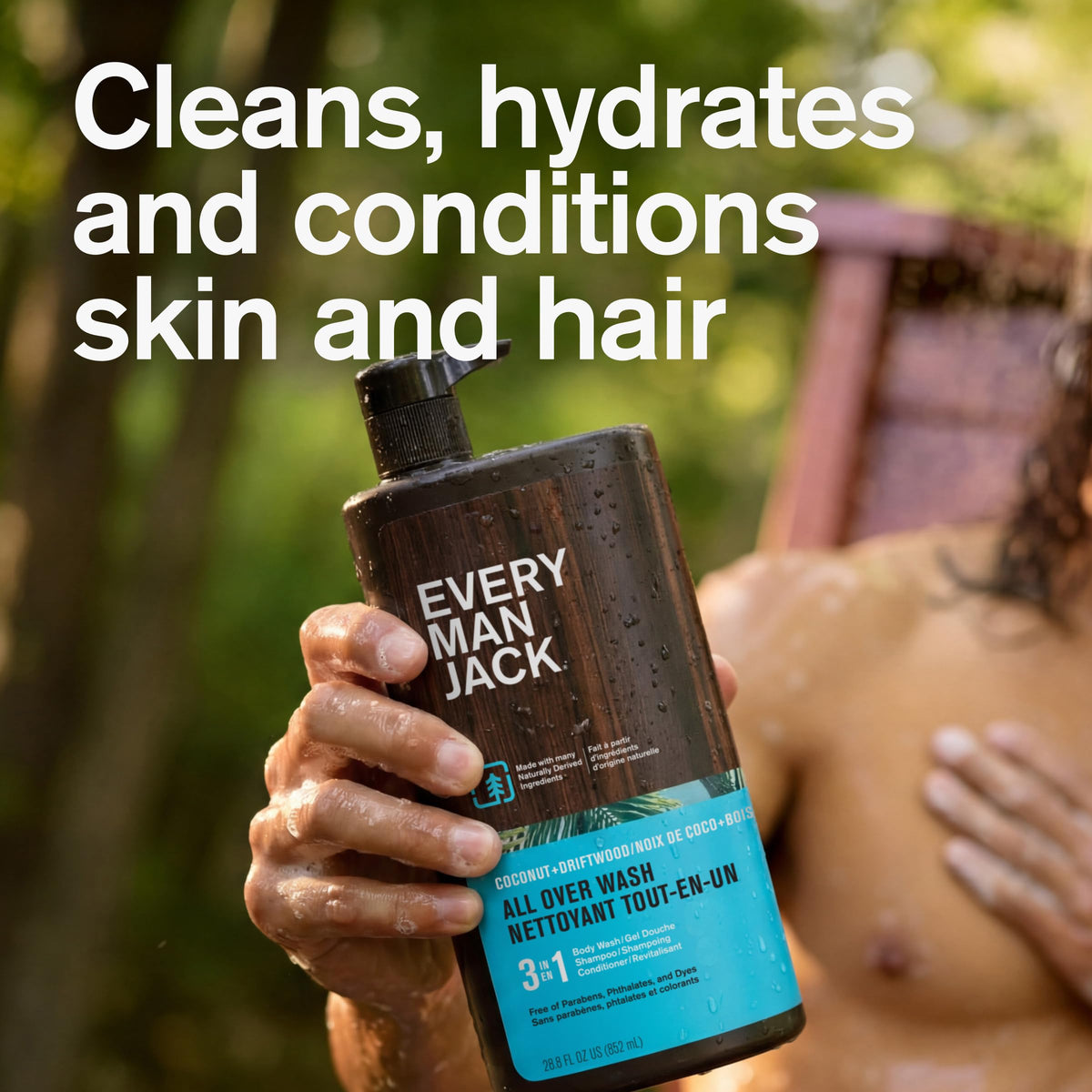 Every Man Jack 3-in-1 Body Wash Coconut Driftwood packaging