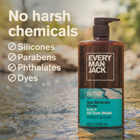 Every Man Jack 3-in-1 Body Wash Sea Minerals Citron ingredients