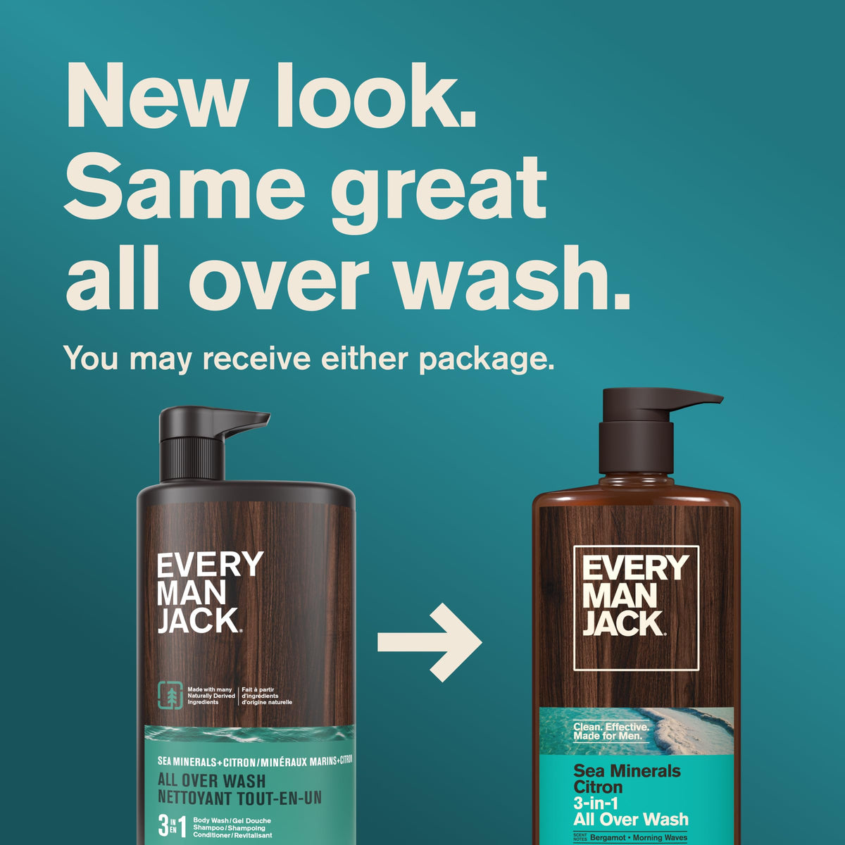 Every Man Jack 3-in-1 Body Wash Sea Minerals Citron packaging