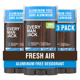 Every Man Jack Aluminum Free Deodorant 3-Pack, Fresh Air front view