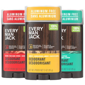 Every Man Jack Aluminum Free Deodorant 3-pack front view