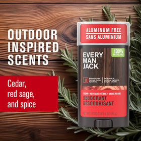 Every Man Jack Aluminum Free Deodorant application on skin