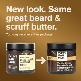 Every Man Jack Beard Butter 2pk Vanilla Cedar packaging