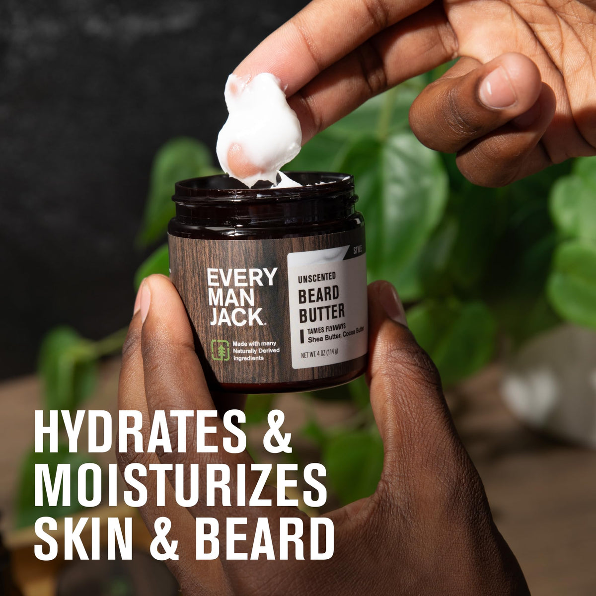 Every Man Jack Beard Butter application on beard