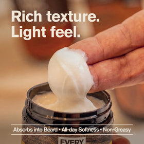Every Man Jack Beard Butter application on beard