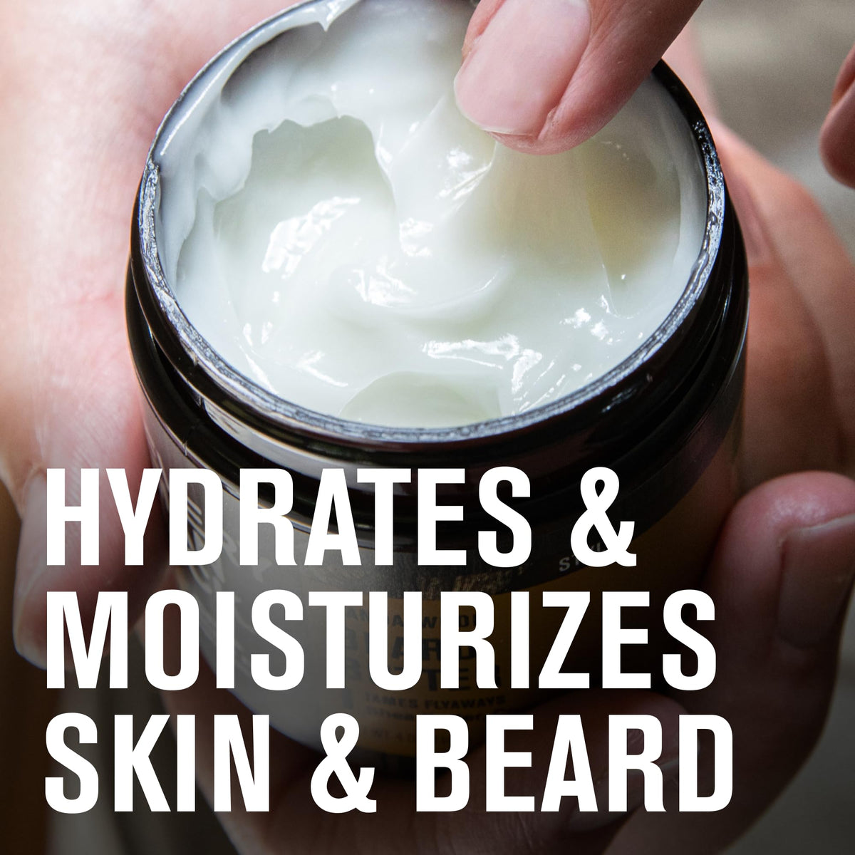 Every Man Jack Beard Butter in Vanilla Cedar scent jar