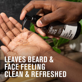 Every Man Jack Beard + Face Wash for Men, Unscented side view
