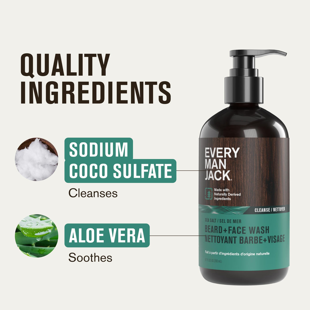 Every Man Jack Beard + Face Wash lifestyle scene in bathroom