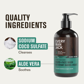 Every Man Jack Beard + Face Wash lifestyle scene in bathroom