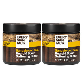Every Man Jack Beard & Scruff Softening Butter 2pk, front view
