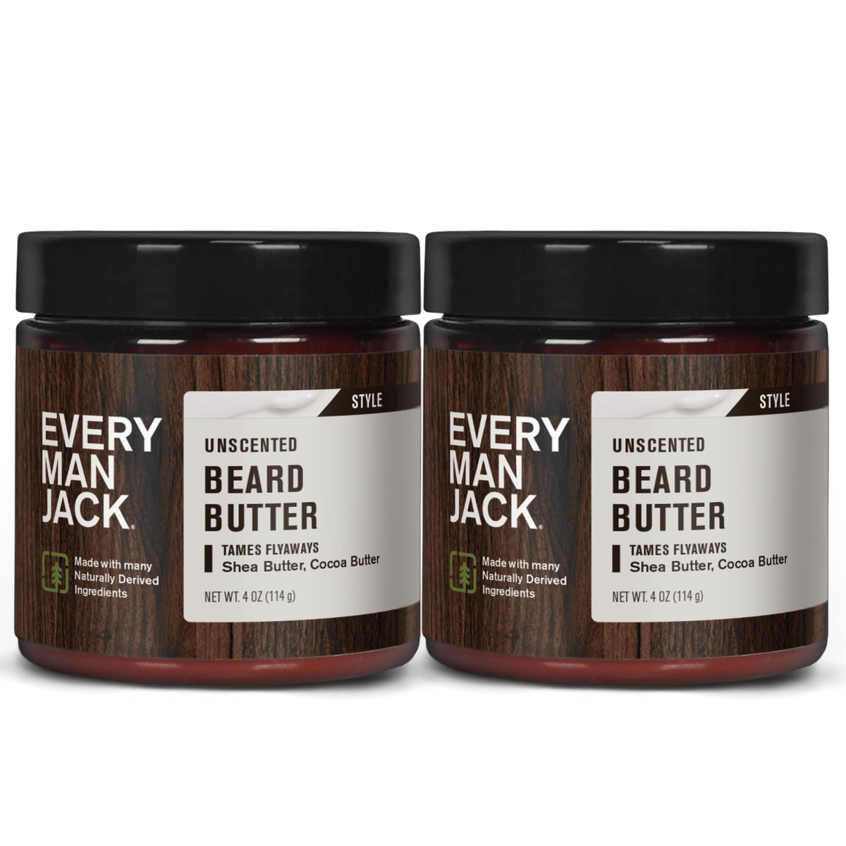 Every Man Jack Beard & Scruff Softening Butter 2pk front view