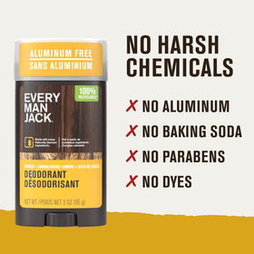 Every Man Jack deodorant displaying warm woodsy scent