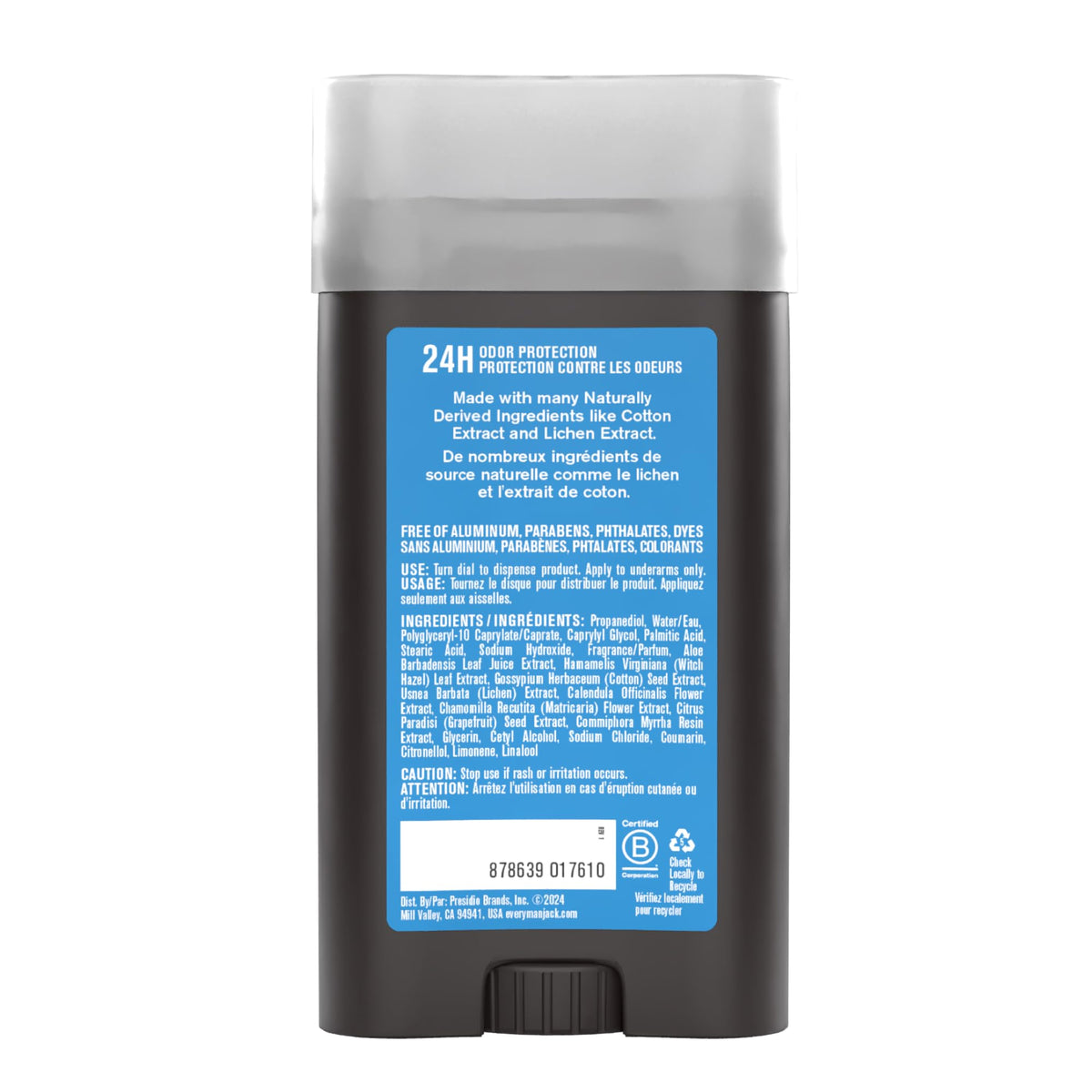 Every Man Jack deodorant in an outdoor setting