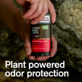 Every Man Jack deodorant packaging with cedarwood and red sage scent