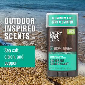 Every Man Jack deodorant Sea Minerals Citron close-up of stick
