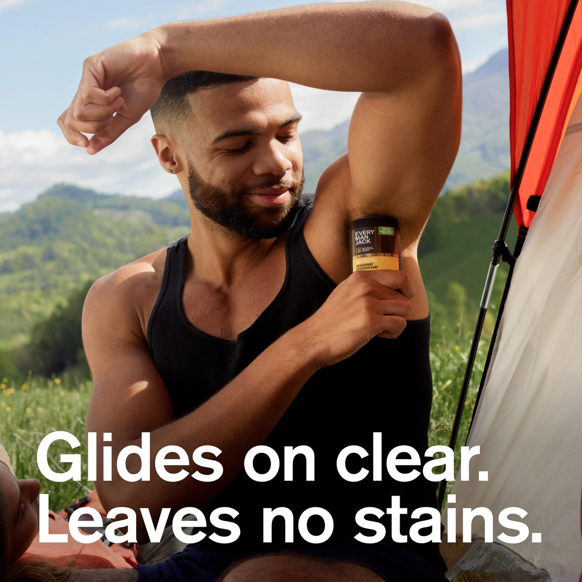 Every Man Jack deodorant stick in natural setting