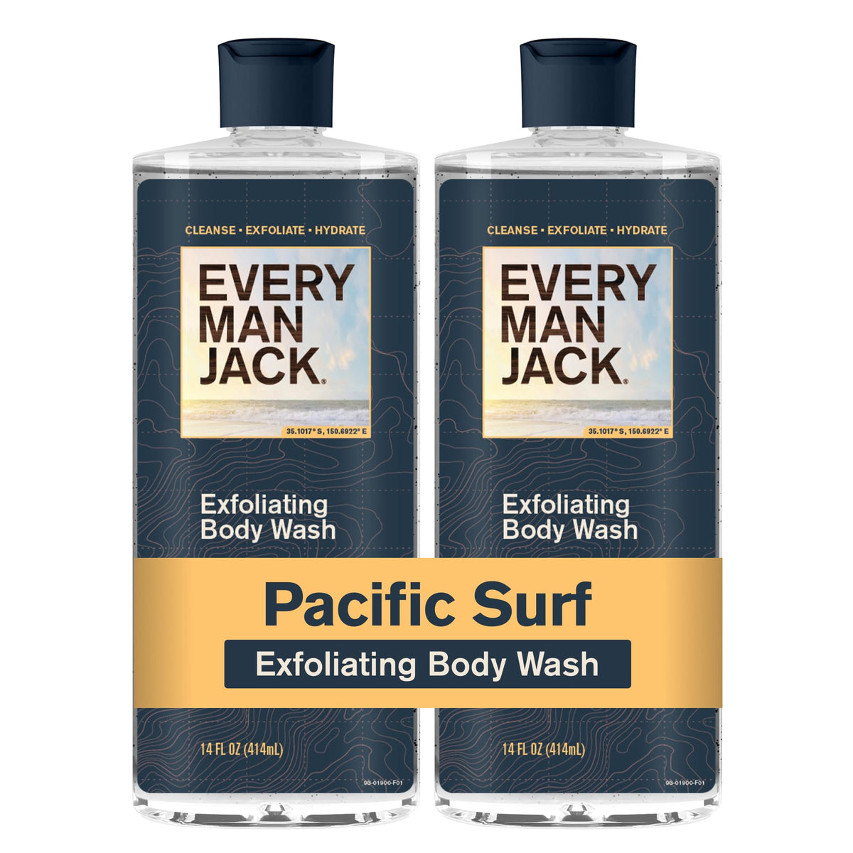 Every Man Jack Exfoliating Body Wash Pacific Surf front view