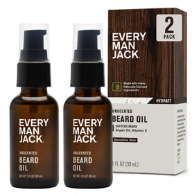 Every Man Jack Hydrating Beard Oil 1oz unscented front view