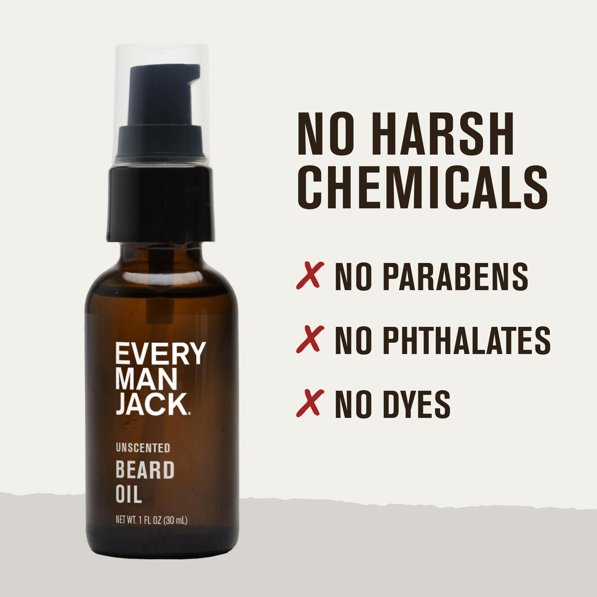 Every Man Jack Hydrating Beard Oil 1oz unscented lifestyle use